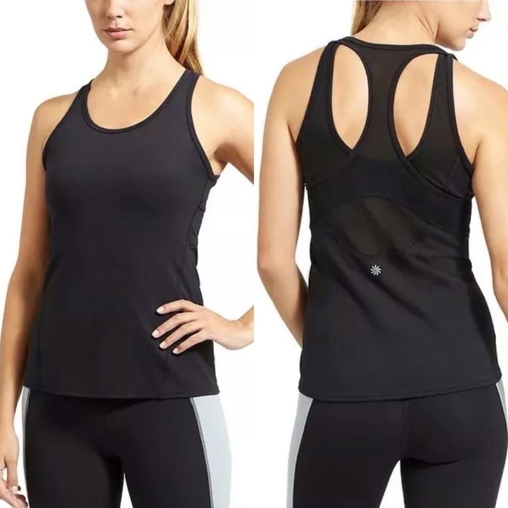 Athleta Racerback Mesh Yoga Inversion Tank 591371